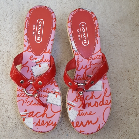 Coach Electra Espadrilles Wedge Sandals - Picture 2 of 8